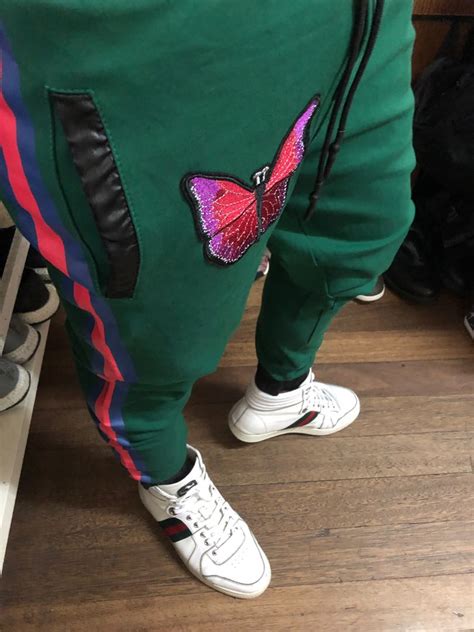 gucci snake jogger